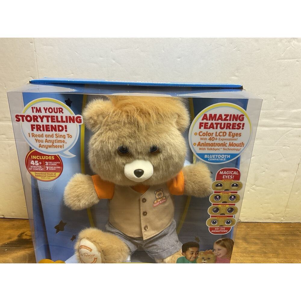 Teddy Ruxpin Talking Animatronic Bear 2017 LCD Eyes Bluetooth - Picture 3 of 12